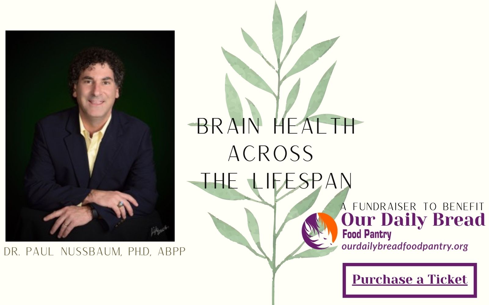 Brain Health Across The Lifespan Fundraiser For Our Daily Bread Food Pantry