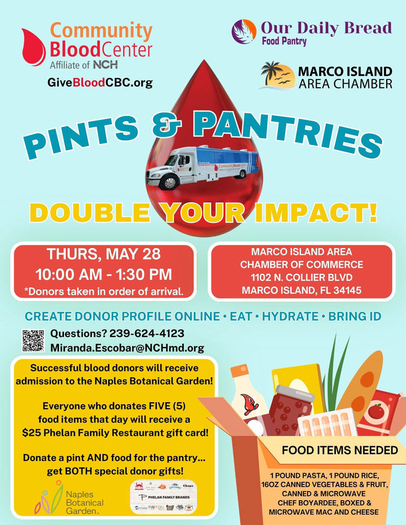 Marco Island Area Chamber Pints & Pantries | Our Daily Bread Food Pantry
